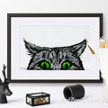 Green-eyed Cat - 9 sizes