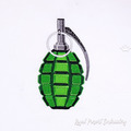 Grenade Machine Embroidery Design - 3 sizes