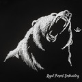 Growling Bear Machine Embroidery Design - 6 sizes