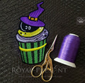 Halloween Cupcake Machine Embroidery Design - 3 sizes
