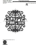 Halloween Lettering Machine Embroidery Design - 3 sizes
