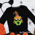 Halloween Owl in a cap Machine Embroidery Design - 3 sizes