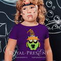 Halloween Owl in a cap Machine Embroidery Design - 3 sizes
