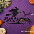 Halloween Witch Machine Embroidery Design - 6 sizes
