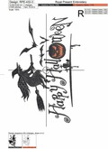 Halloween Witch Machine Embroidery Design - 6 sizes