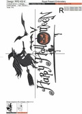 Halloween Witch Machine Embroidery Design - 6 sizes