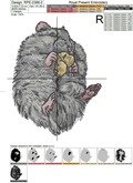 Hamster with Nuts Machine Embroidery Design - 4 sizes