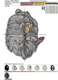 Hamster with Nuts Machine Embroidery Design - 4 sizes