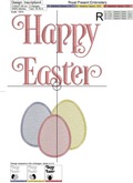 Happy Easter Bunny Machine Embroidery Designs