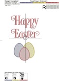 Happy Easter Bunny Machine Embroidery Designs