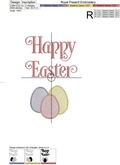 Happy Easter Bunny Machine Embroidery Designs