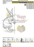 Happy Easter Bunny Machine Embroidery Designs