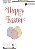 Happy Easter Bunny Machine Embroidery Designs
