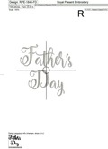 Happy Father's Day Applique Machine Embroidery Designs - 5 sizes