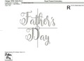 Happy Father's Day Applique Machine Embroidery Designs - 5 sizes