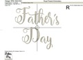 Happy Father's Day Applique Machine Embroidery Designs - 5 sizes