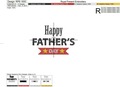 Happy Fathers Day Design for Embroidery Machines - 2 sizes