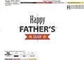 Happy Fathers Day Design for Embroidery Machines - 2 sizes