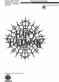 Happy Halloween Web Machine Embroidery Design - 6 sizes