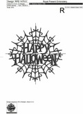 Happy Halloween Web Machine Embroidery Design - 6 sizes