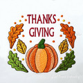 Happy Thanksgiving Machine Embroidery Designs Set - 4 in 1