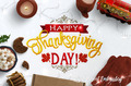 Happy Thanksgiving day embroidery design - 4 sizes