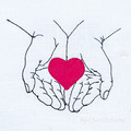 Heart in hands - 6 sizes