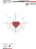 Heart in hands - 6 sizes