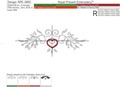 Heart ornament with applique Machine embroidery design - 3 sizes