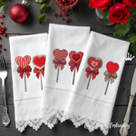 Hearts on a stick set