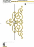 Sophisticated Swirls Arabesque corner - 5 sizes