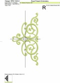 Sophisticated Swirls Arabesque corner - 5 sizes