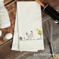 Hen and Dragonfly Machine Embroidery Design - 2 sizes