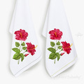 Hibiscus Machine Embroidery Design - 2 sizes
