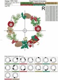 Gingerbread and Ornaments Christmas Wreath - 2 sizes