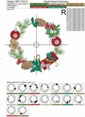 Gingerbread and Ornaments Christmas Wreath - 2 sizes