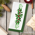 Holly Border Mega Hoop Embroidery Design - 6 Sizes
