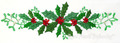 Holly Border Mega Hoop Embroidery Design - 6 Sizes