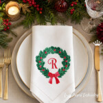 Holly Monogram Blank Machine Embroidery Design - 2 sizes