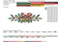 Holly and Bells Border Machine Embroidery Design - 5 sizes