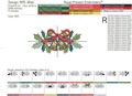 Holly and Bells Machine Embroidery Border - 3 sizes