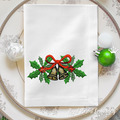 Holly and Bells Machine Embroidery Border - 3 sizes