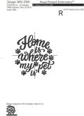 Home is where my pet is inscription - 6 sizes