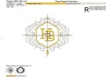 Honey Bee Logo Machine Embroidery Design - 5 sizes