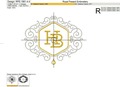 Honey Bee Logo Machine Embroidery Design - 5 sizes