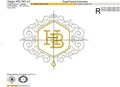 Honey Bee Logo Machine Embroidery Design - 5 sizes