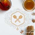 Honey Spoons Machine Embroidery Design - 5 sizes