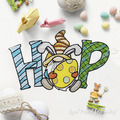 Hop Easter Gnome Machine Embroidery Design - 2 sizes