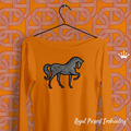 Horse Applique Machine Embroidery Design - 5 sizes