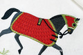 Horse in a red blanket Machine Embroidery Design - 3 sizes